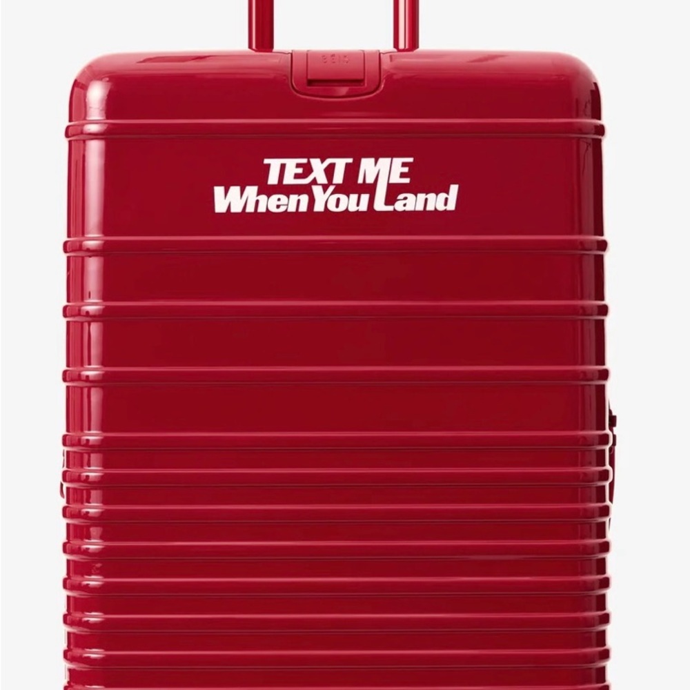 ISO any condition red medium & large suitcase